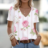 T-Shirt Imprimé Floral Vintage