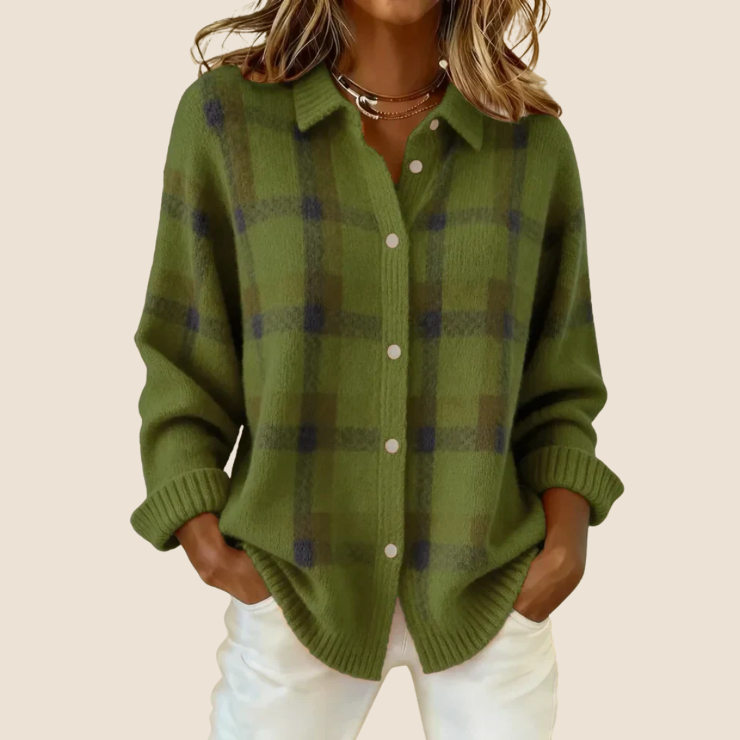 SWEATER À CARREAUX RÉTRO VIVIENNE