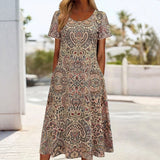 Robe Vintage Imprimé Ethnique