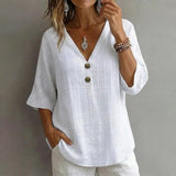 Blouse Unie Décontractée