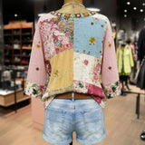 Blouse Vintage à Imprimé Floral
