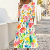 Robe Vintage à Imprimé Floral