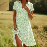 Robe Décontractée à Imprimé Floral