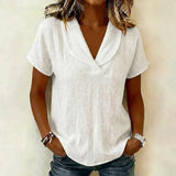 Blouse Unicolore Décontractée