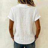 Blouse Unicolore Décontractée