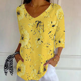 T-shirt Vintage à Imprimé Floral