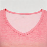T-Shirt Dégradé Décontracté