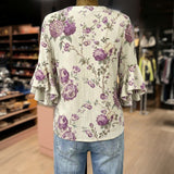 Blouse Vintage à Imprimé Floral