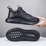 Chaussures à Air Cushion en Cuir Synthétique pour Hommes