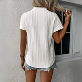 Blouse unie décontractée