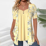 Blouse Élégante à Imprimé Floral