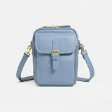 Sac à bandoulière compact en simili cuir pour femmes