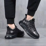 Chaussures à Air Cushion en Cuir Synthétique pour Hommes