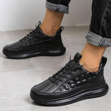 Chaussures à Air Cushion en Cuir Synthétique pour Hommes