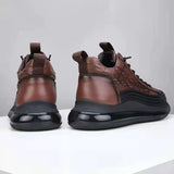 Chaussures à Air Cushion en Cuir Synthétique pour Hommes