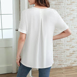 Blouse unie décontractée