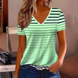 T-shirt Rayé Dégradé