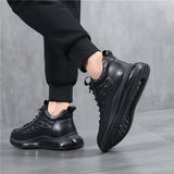 Chaussures à Air Cushion en Cuir Synthétique pour Hommes