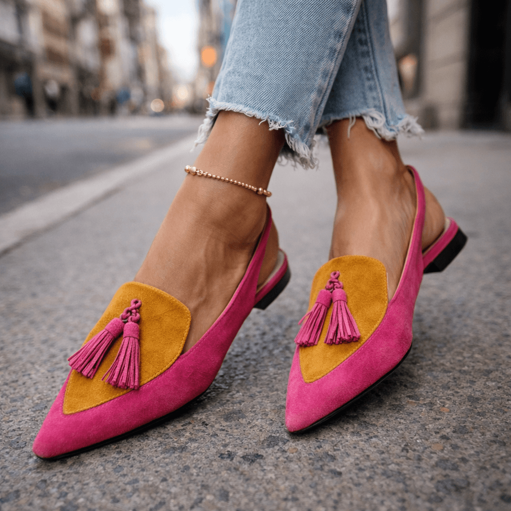 Charlotte - Sandales avec Brides et Franges