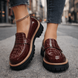 Mocassins à plateforme noirs