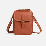 Sac à bandoulière compact en simili cuir pour femmes