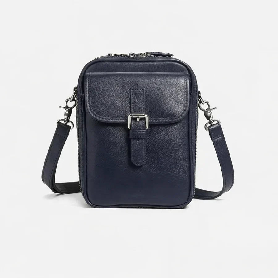 Sac à bandoulière compact en simili cuir pour femmes