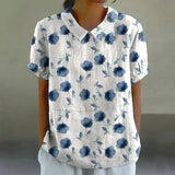 Blouse Imprimée Florale Vintage
