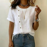 Blouse Unie Décontractée