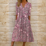 Olivia – Robe Élégante à Col V