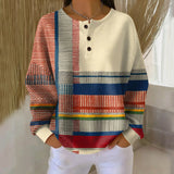 Sweat-shirt Rayé Vintage