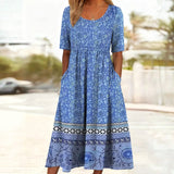 Robe Vintage à Imprimé Floral