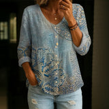 【Manches Longues】 Chemise Vintage Décontractée