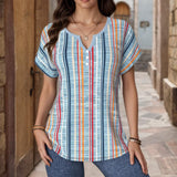 Blouse Rayée Décontractée
