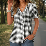 Chemise à Carreaux Décontractée