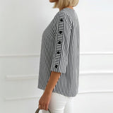 Blouse Rayée Décontractée