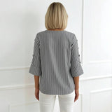 Blouse Rayée Décontractée