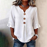 Blouse Unie Décontractée