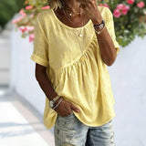 Blouse Unie Décontractée