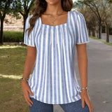 Blouse Rayée Décontractée