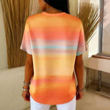 T-shirt dégradé décontracté