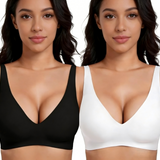 💗 DERNIER JOUR DES SOLDES – 60 % DE RÉDUCTION ⚡ 50K+ VENDUS 💕 Soutien-gorge sans armatures pour femme, confortable, effet push-up, bralette, sans coutures, idéal au quotidien avec décolleté en V profond.