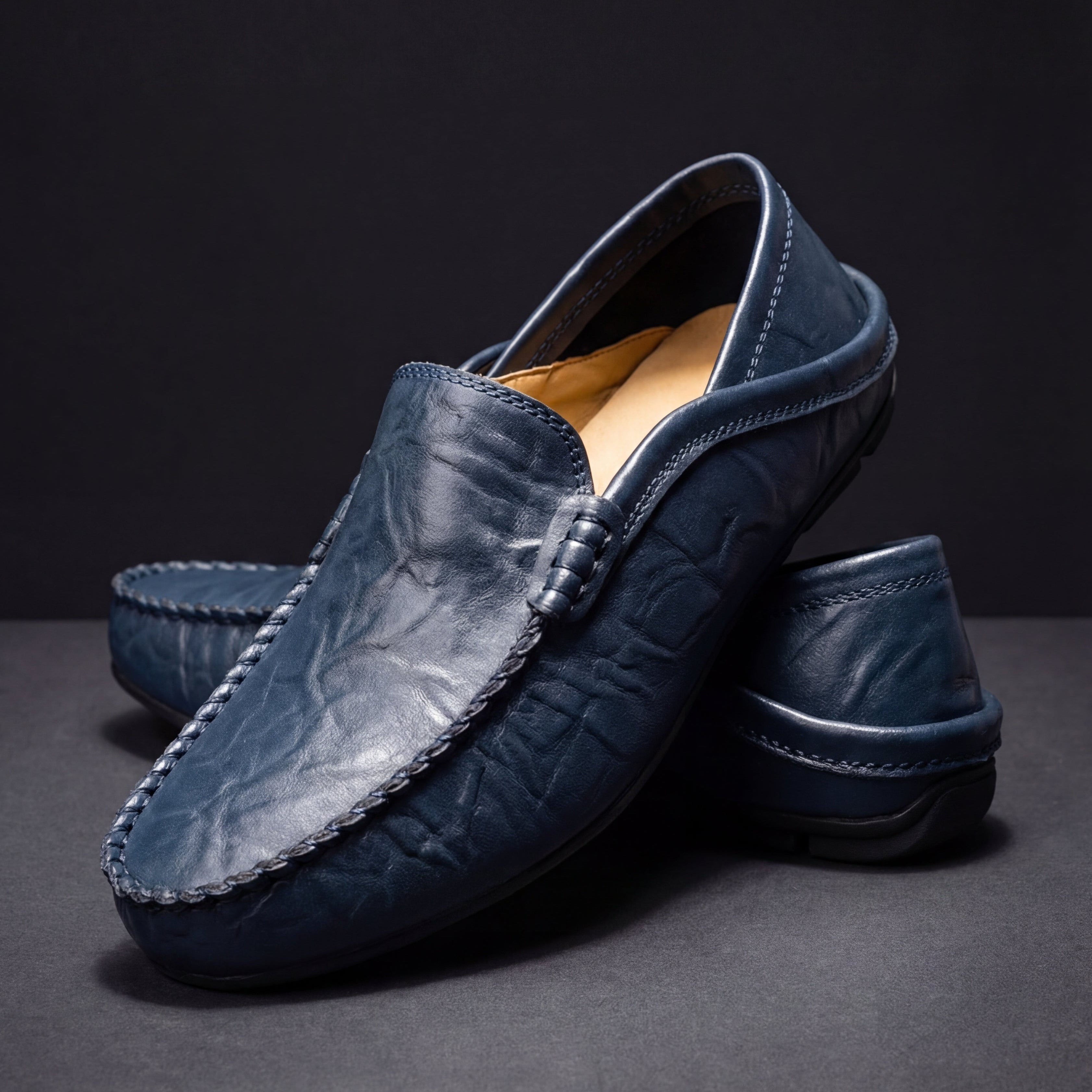 Mocassins en cuir
