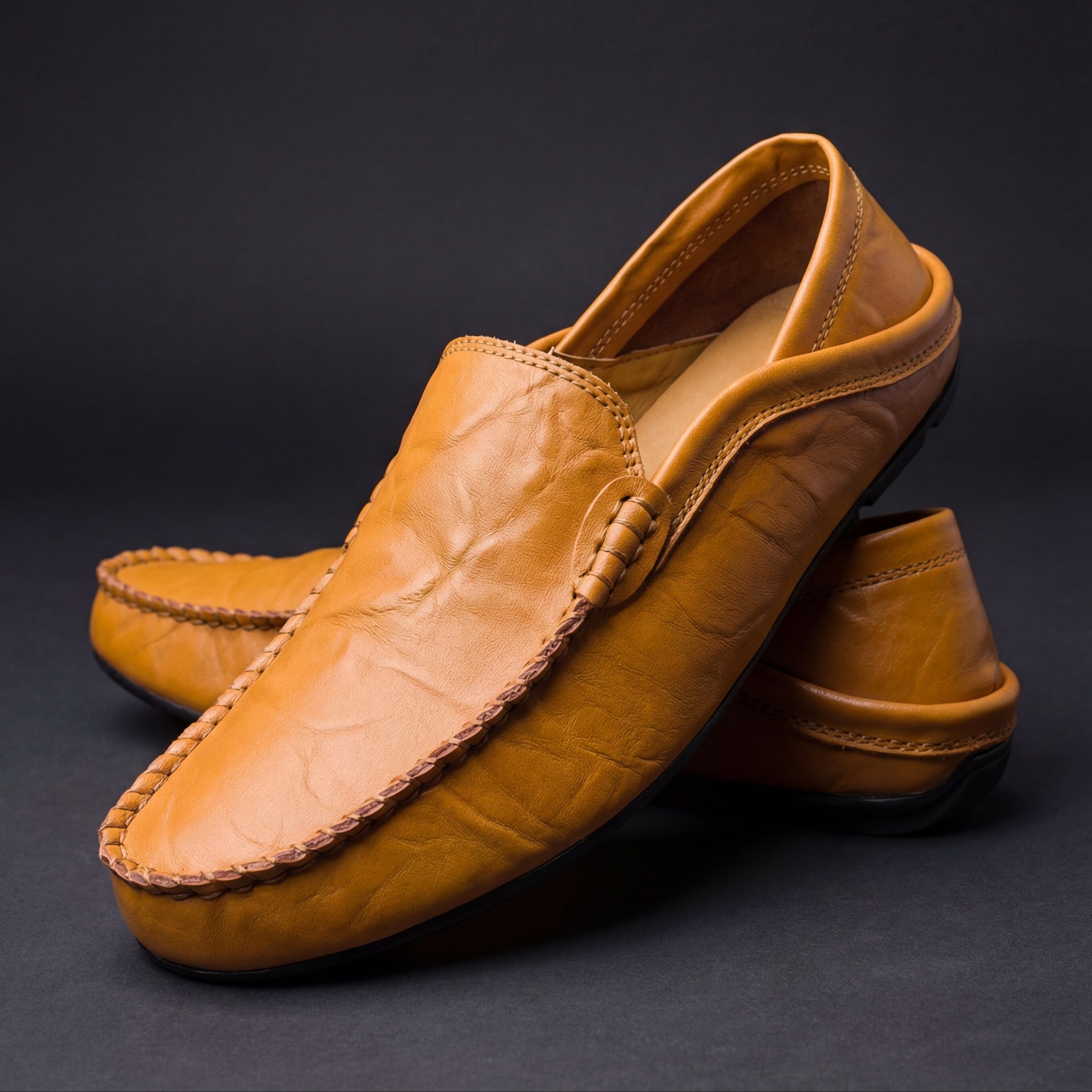 Mocassins en cuir