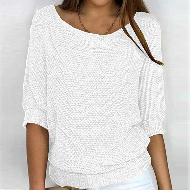 Pull décontracté uni
