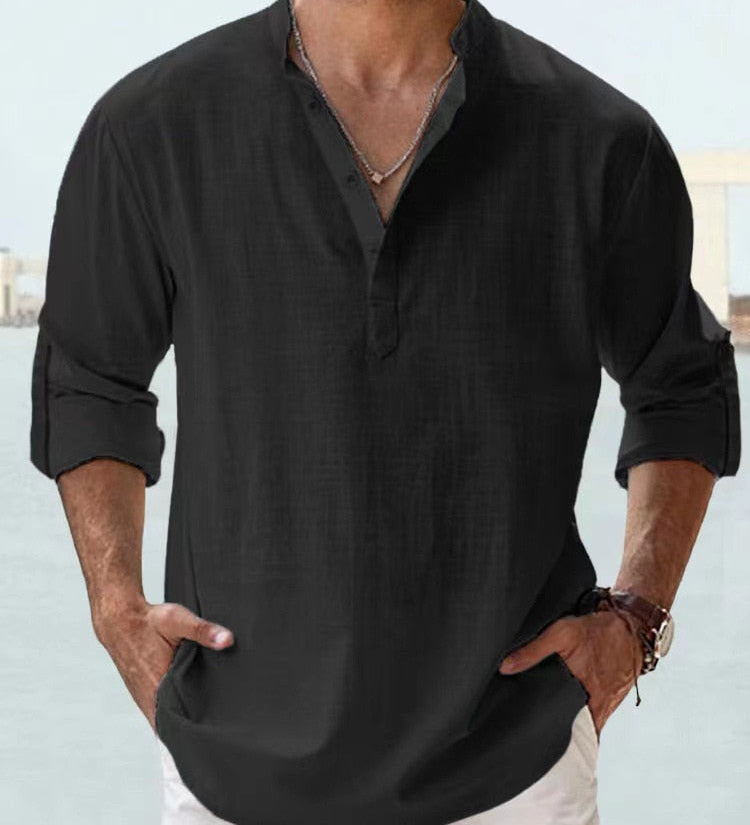 Chemise respirante en lin