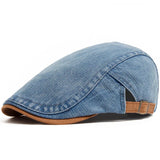 Henry™ | Casquette Plate en Denim Premium - Style Intemporel & Confort Quotidien