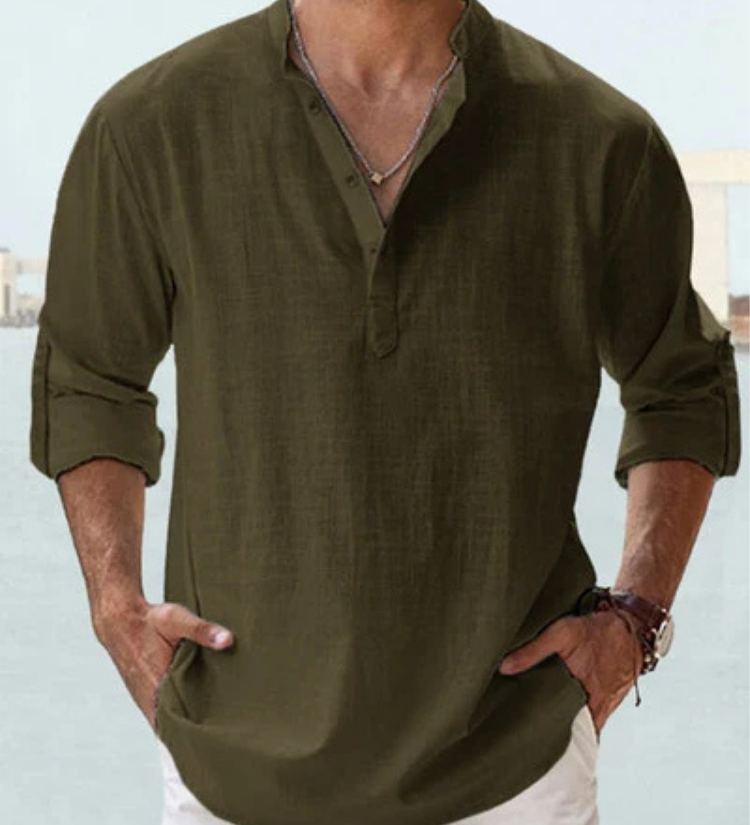 Chemise respirante en lin