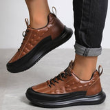 Chaussures à Air Cushion en Cuir Synthétique pour Hommes