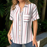 Chemise Rayée Décontractée