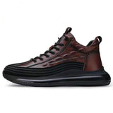 Chaussures à Air Cushion en Cuir Synthétique pour Hommes